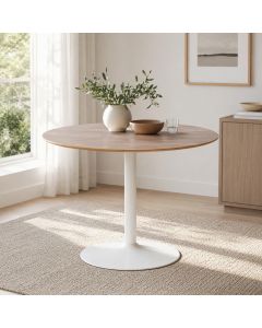 Bari-ruokapöytä ruskea/valkoinen