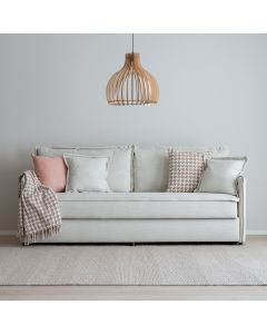 Vallby-vuodesohva luonnonvalkoinen